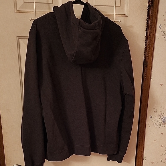 Nike Gray Club Fleece Hoodie with White Embroidered Logo - Picture 13 of 16